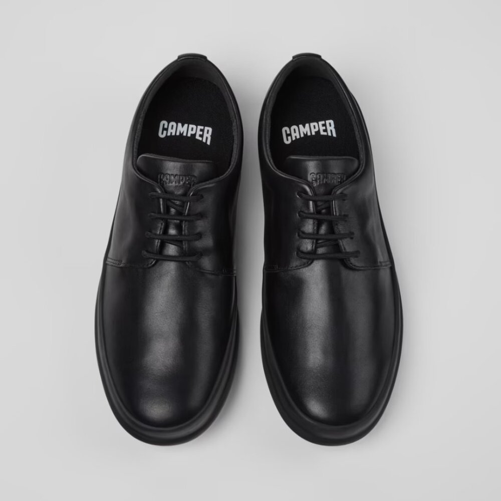CAMPER Chasis Black Leather Men's Shoes